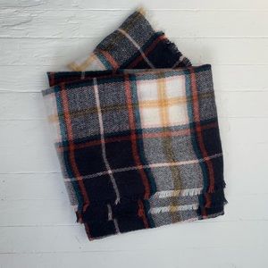 Large Plaid Square Scarf